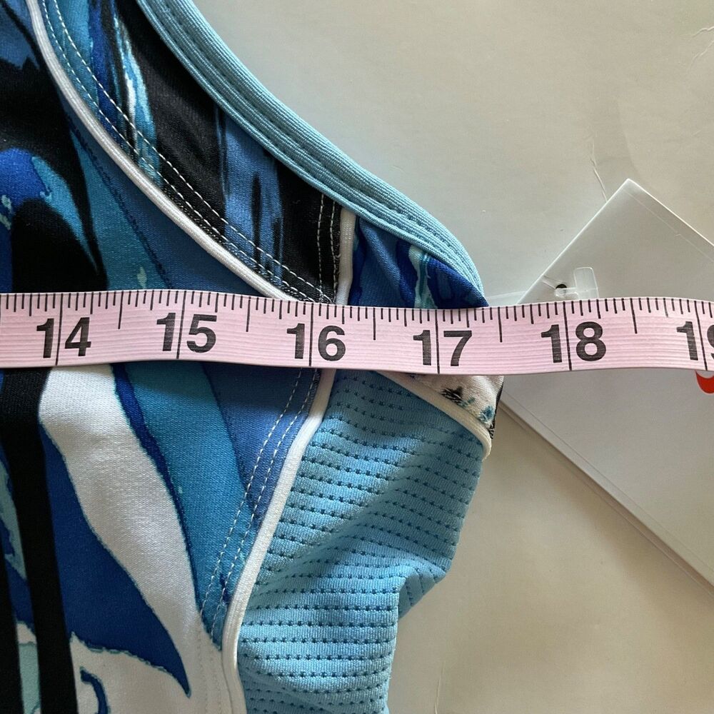 Nike Fit Dry Tennis Training Tank Top XL Blue Racerback Running Gym Athletic - Picture 9 of 10